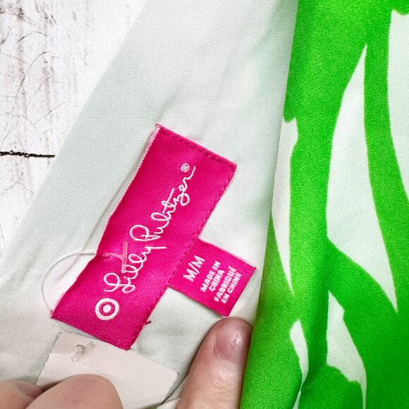 Lilly Pulitzer for Target Medium Boom Boom Shift Dress Tropical Leaves Green - Picture 3 of 7